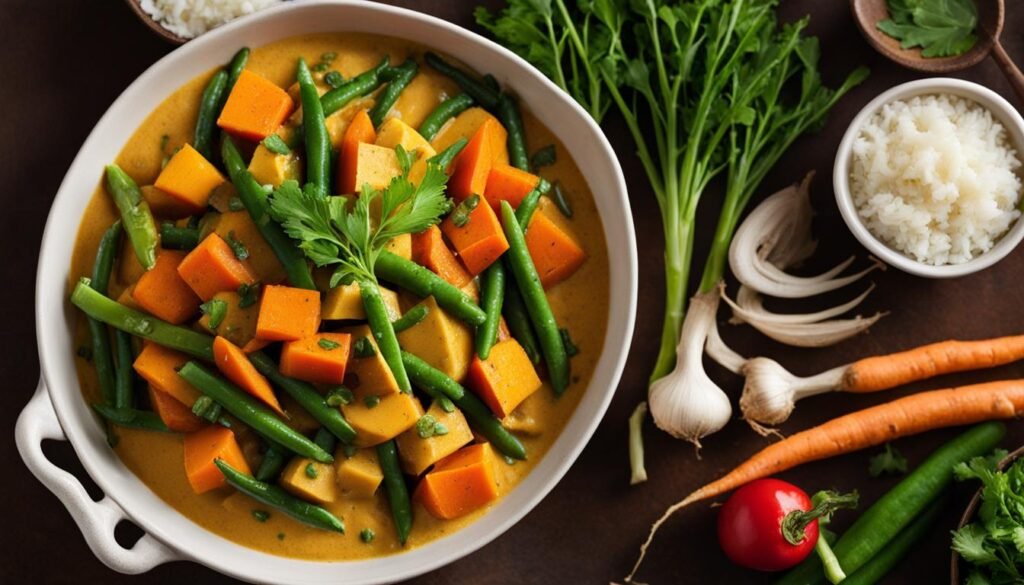 Ingredients for Ayurvedic Vegetable Curry